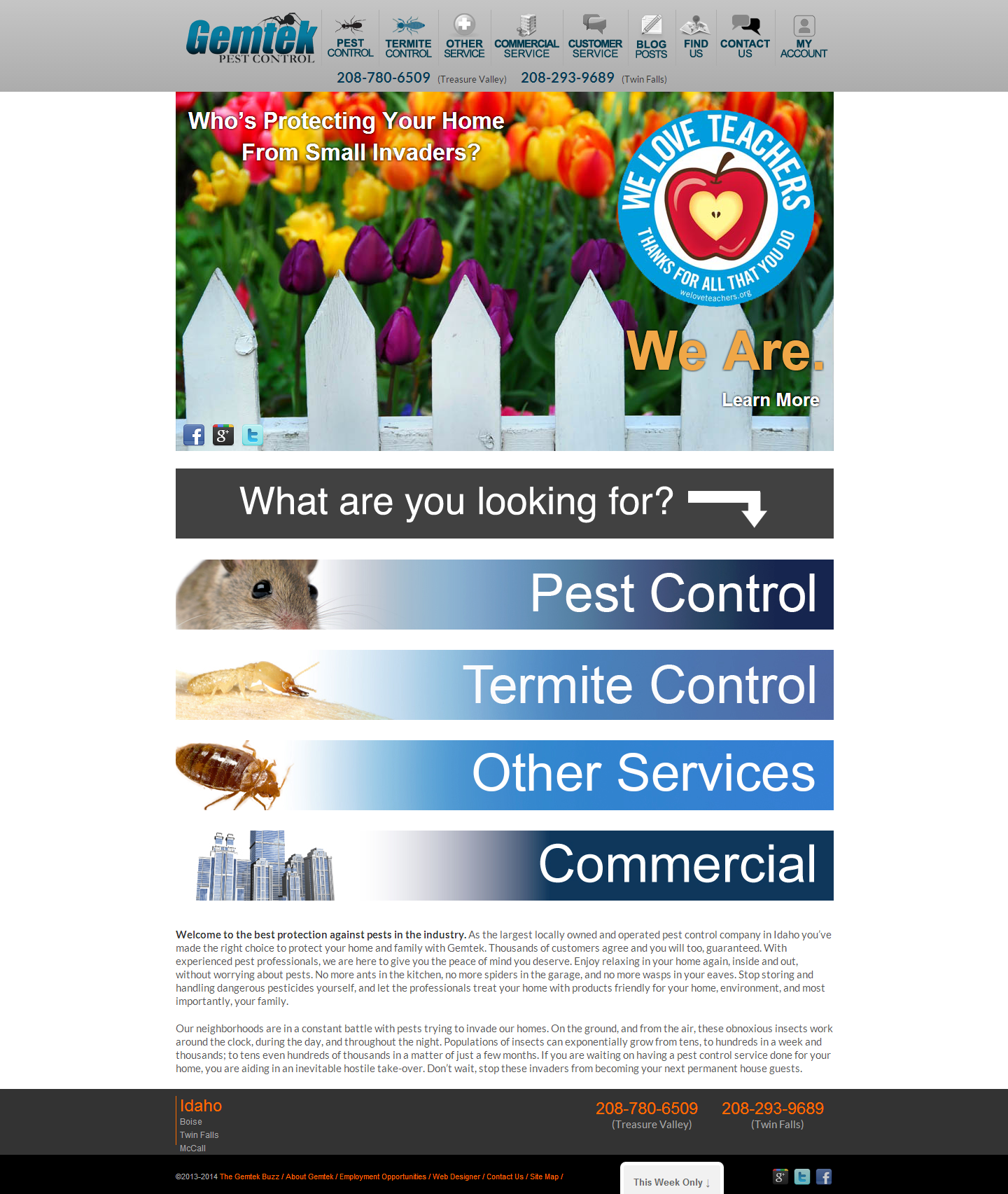 New Boise site for Gemtek Pest Control