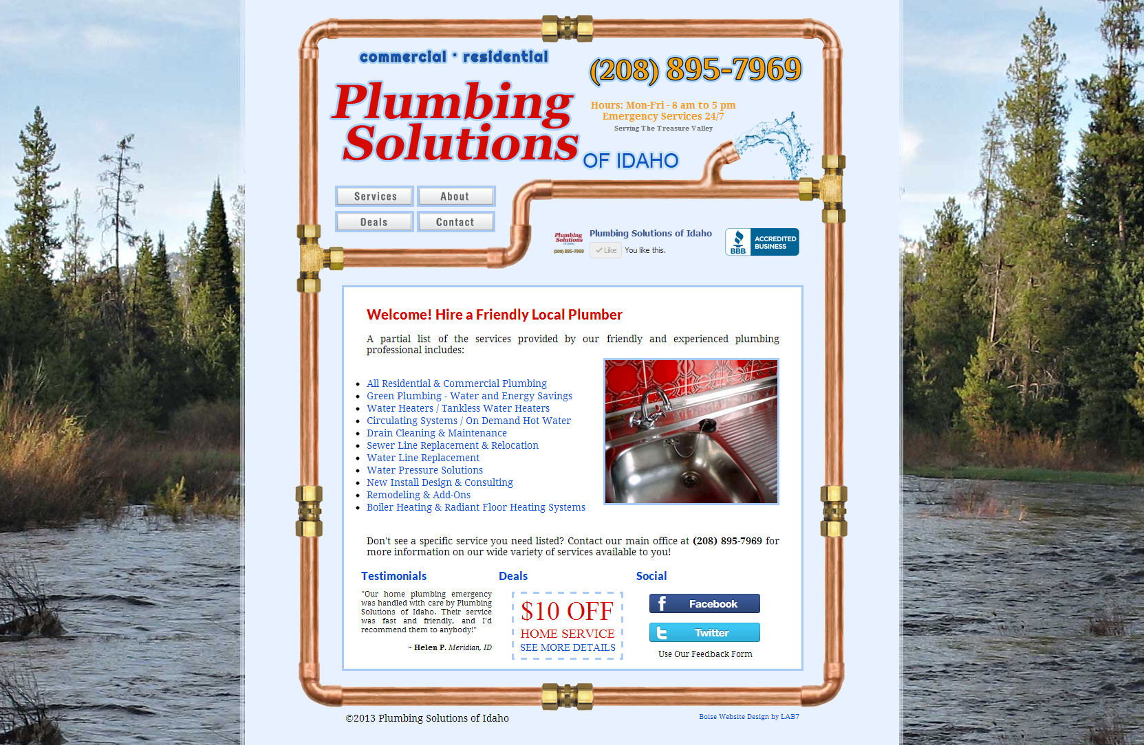 New Boise site for Plumbing Solutions of Idaho