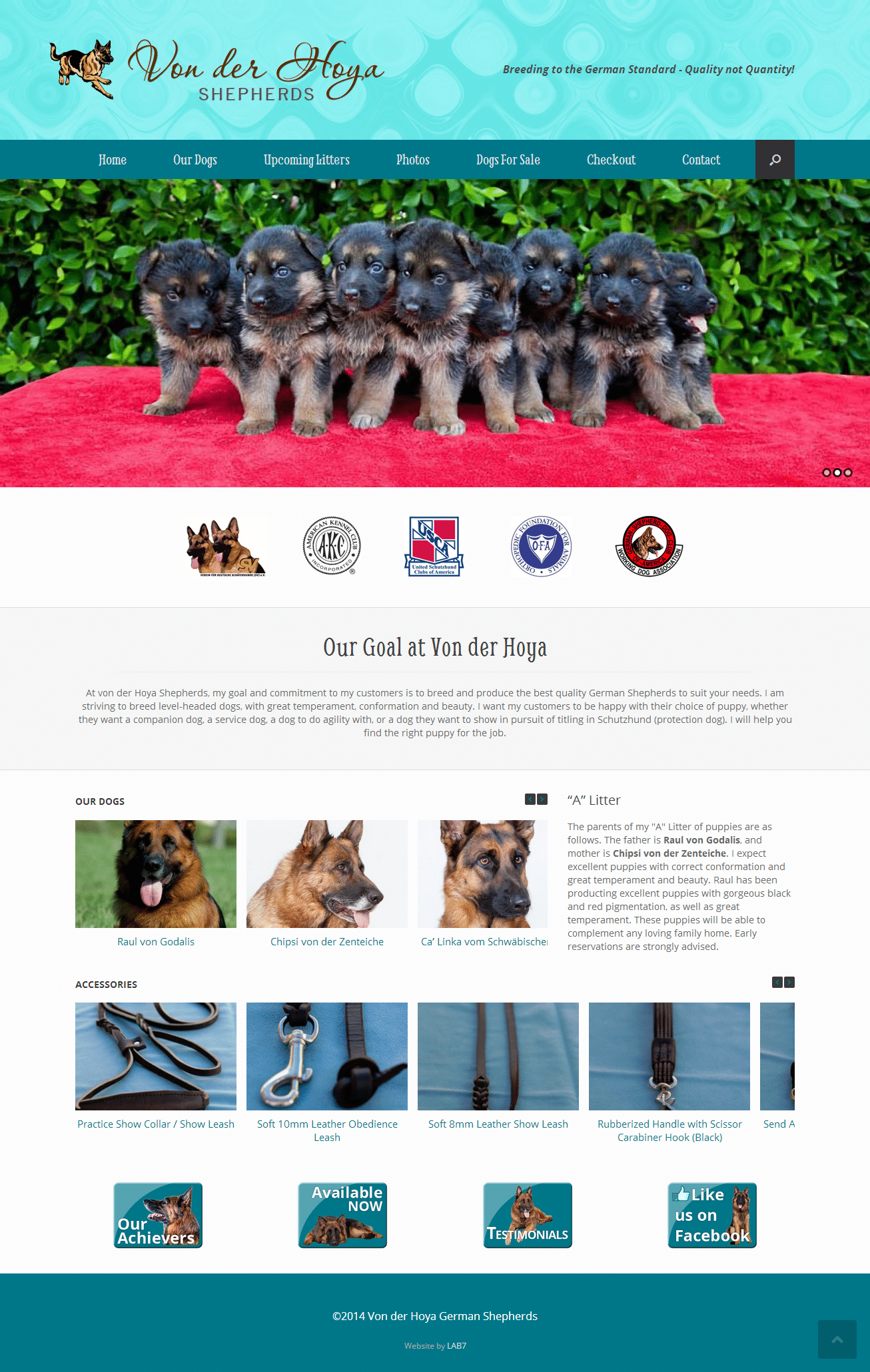 New Website at Von der Hoya German Shepherds